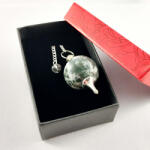 JAMMStore Fa Achát Gömb Alakú Ásvány Inga