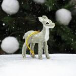  Csillámos patás bambi szürke prémium 9cm