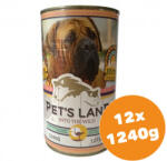 Pet's Land Pet s Land Dog Konzerv Strucchússal Africa Edition 12x1240g