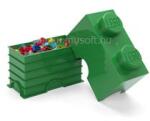 NHG LEGO STORAGE BRICK 2 tárolódoboz 2, 6 literes, zöld (NHG_40021734) (NHG_40021734)