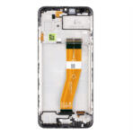 Samsung Galaxy A03 LCD modul kerettel, OEM jellegű, fekete ( A035F ) (GH81-21625A)