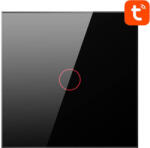 Avatto Érintőkapcsoló WiFi Avatto TS02-EU-B1 Single TUYA (fekete) (TS02-EU-B1)