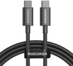 Rocoren Fast Charging cable Rocoren USB-C to USB-C Simples Series 100W, 1m (black) (RCCXTT1-JYB01) - scom