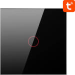 Avatto ZigBee Avatto ZTS02-EU-B1 érintőkapcsoló Single TUYA (fekete) (ZTS02-EU-B1)