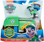Spin Master Paw Patrol Paw Patrol, Rocky, eco masina cu figurina Figurina