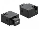 Delock 2, 1 A-s, fekete, A-típusú USB töltő portos Keystone modul (86506)