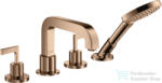 Hansgrohe AXÍOR CITTERIO 4 üléses kádtöltő csaptelep zuhanyszettel, polírozott vörös arany hatású 39446300 (39446300)
