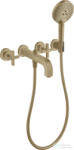 Hansgrohe AXOR CITTERIO falsík alatti kádtöltő csaptelep zuhanyszettel, szálcsiszolt bronz 39447140 (39447140)