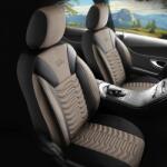 Panda Set Huse Scaune Auto pentru Daewoo Kalos - Panda Paris, negru bej, 11 piese