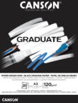 Canson Rajzlaptömb Fekete A/3 120 Gramm Álló Fejben Ragasztott 20 Ív/Tömb Graduate (C400110387)