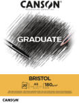 Canson Rajzlaptömb Fehér A/5 180 Gramm Álló Fejben Ragasztott 20 Ív/Tömb Graduate (C400110382)