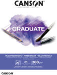 Canson Rajzlaptömb Fehér A/4 200 Gramm Álló Fejben Ragasztott 20 Ív/Tömb Graduate (C400110377)