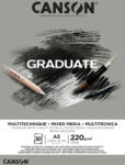 Canson Rajzlaptömb Szürke A/5 220 Gramm Álló Fejben Ragasztott 30 Ív/Tömb Graduate (C400110370)