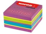 KORES Notes adeziv 75 x 75 mm neon mixt Spring 450 file Kores (KO48464)