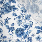 Takoy Viszkóz vászon fényes hatással - blue flowers