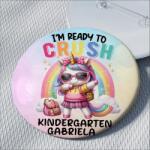 Gravolo Insigna personalizata gradinita pentru copii - Unicorn (C1298)