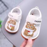 SuperBaby Pantofiori ivoire cu piuitoare - Motanel