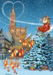 Bluebird Puzzle - Puzzle Catedrala Strasbourg din Noël - 100 piese Puzzle