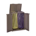 PLASTOR Dulap pentru colectare selectiva, 2 suporti saci (G3-5901-00) Cos de gunoi