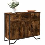 vidaXL Сайдборд, опушен дъб, 97x32, 5x74, 5 см, инженерно дърво (848561)