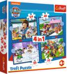 Trefl - Puzzle 4v1 Paw Patrol: Doggy Things - 1 - 39 piese