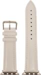 UNIPHA Bőr szíj Apple Watch SE 2022 (44mm) Fehér