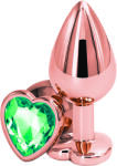 Passion Labs Dop Anal Brilliant Anal Plug Large, Rose Gold, Piatra Verde, Passion Labs