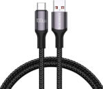  Gyorstöltő kábel Rocoren USB-A USB-C Retro sorozat 2m 100W (szürke) (RCPBAT1-RTB0G)