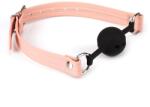 Rózsaszín pántos szilikon szájpecek Pink organosilicon ball gag