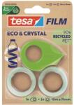 tesa Ragasztószalag 19mmx10m irodai újrahasznosított 2 db víztiszta szalag+adagoló Tesa Eco & Crystal (59038-00000-00) - tintasziget