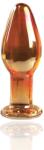 Guilty Toys Premium Glass Plug, Amber Crystal, 9cm