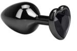 Guilty Toys Anal Plug Dark Anal Plug Small, Heart Shape, Black