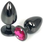 Guilty Toys Dark Anal Plug Small, Metal, Dark Pink