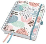 Sigel Naptár, spirál, A5, heti, 2025, kemény borító, SIGEL "Jolie", Rose Inspiration (SIJ5602)