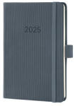 Sigel Naptár, A6, heti, 2025, kemény borító, SIGEL "Conceptum", sötét szürke (SIC2567)