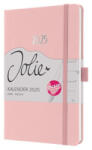 Sigel Naptár, A5, heti, 2025, dombornyomott borító, SIGEL "Jolie", lágy rózsaszín (SIJ5405)