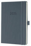 Sigel Naptár, A5, heti, 2025, kemény borító, SIGEL "Conceptum", sötét szürke (SIC2566)