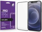 Apple iPhone 13 / 13 Pro / 14 / 16e, Kijelzővédő fólia, ütésálló fólia (az íves részre is! ), Tempered Glass (edzett üveg), Xprotector Nano Glass, fekete