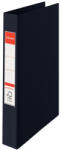 Esselte Gyűrűskönyv A4, 4, 2cm, 4 gyűrű, PP Esselte Standard Vivida fekete - delfinbuvar