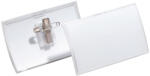Durable Névkitűző 54 x90mm, kombi klippel, 25 db/csomag, Durable Click Fold áttetsző - delfinbuvar