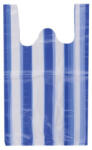  Ingvállas táska 280 x 500 mm 500 db/csomag kék-fehér csíkos - delfinbuvar