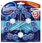 Domestos Power5 WC-rúd 3x55g Ocean - delfinbuvar