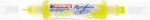 edding Akril marker 2-3mm, és 5-10mm, 3D kétvégű Edding 5400 neon sárga - delfinbuvar