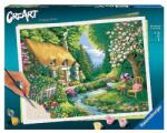 Ravensburger Pictura pe numere Ravensburger - Casuta pe malul raului (RVSPBN20154)