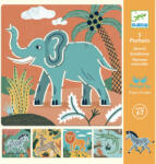 DJECO Sabloane Djeco Animale salbatice (DJ08916) - kidostore