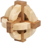 Fridolin Joc logic IQ din lemn bambus in cutie metalica - 1 (Fr_17121)