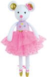 Jemini Jucarie plus muzicala Jemini 40 cm Balerina Soricel Alb (JE024451)