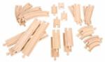 Bigjigs Toys Set sine drepte si curbe - BigJigs (BJT057) Trenulet
