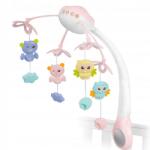 RicoKids Carusel muzical pentru patut cu proiector, sunete si jucarii Ricokids RK-813 - Roz (EDI781301)