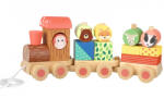 Orange Tree Toys Trenulet din lemn cu forme si animale Orange Tree Toys (OTT08098) Trenulet